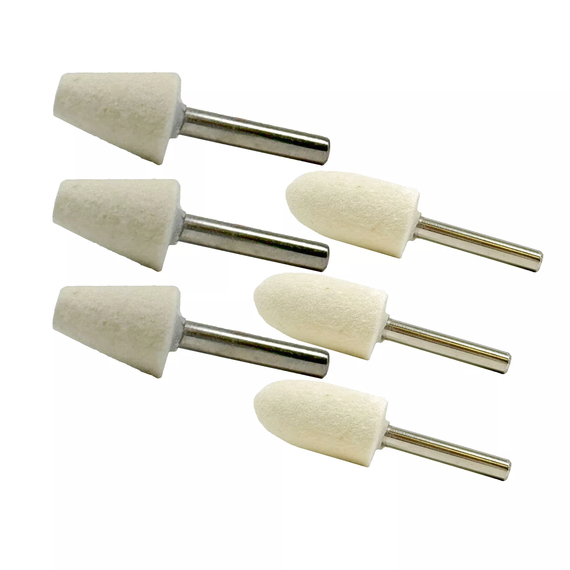 1/4" Felt Polishing Bobs: 3 Pack
