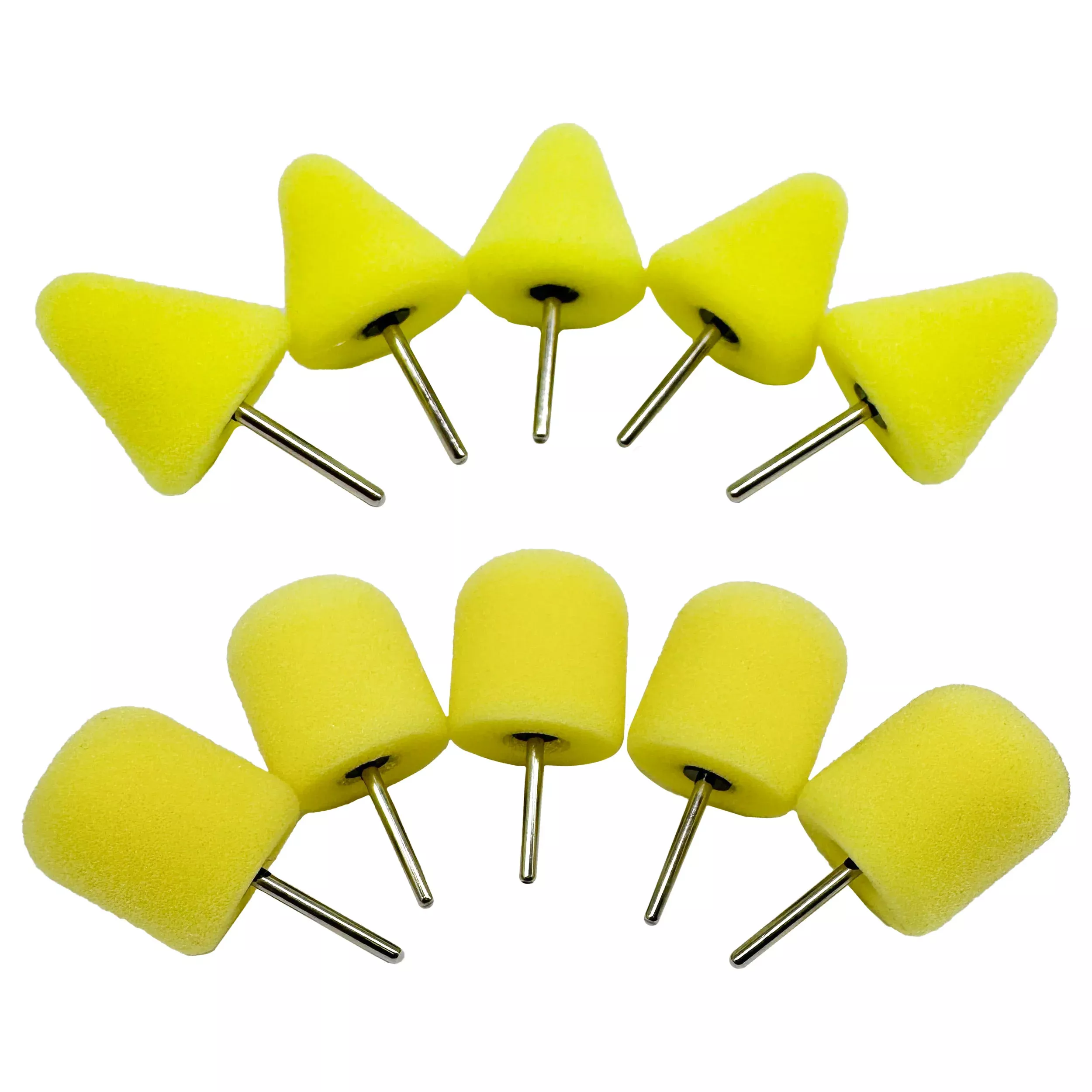 1/8" Shank Foam Polishing Bits: 5 Pack