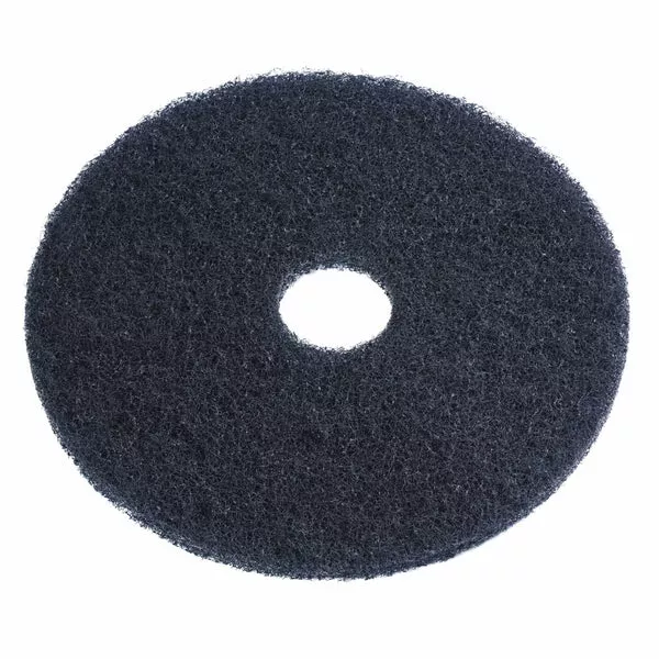 12" Black Stripping Floor Pad
