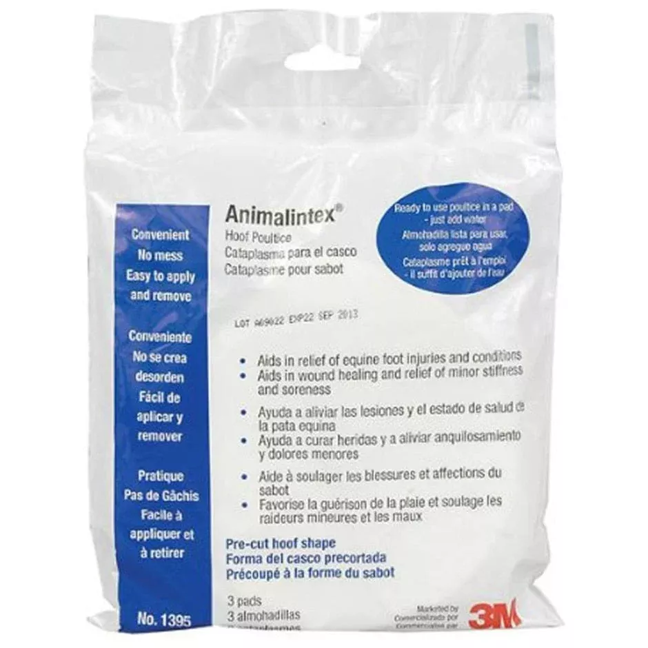 3M ANIMALINTEX HOOF POULTICE (5.5X5.5 IN-3 PK)