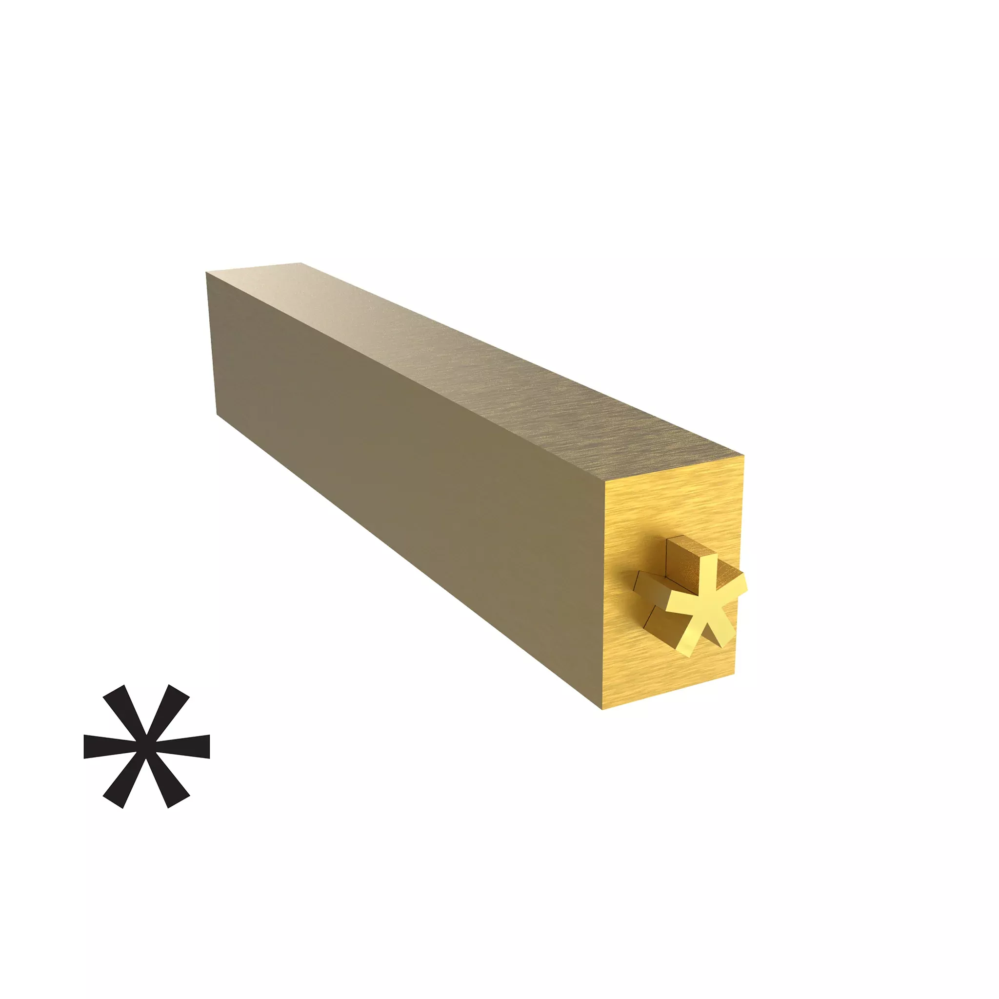 4mm Hot Stamp Type - Asterisk (*)