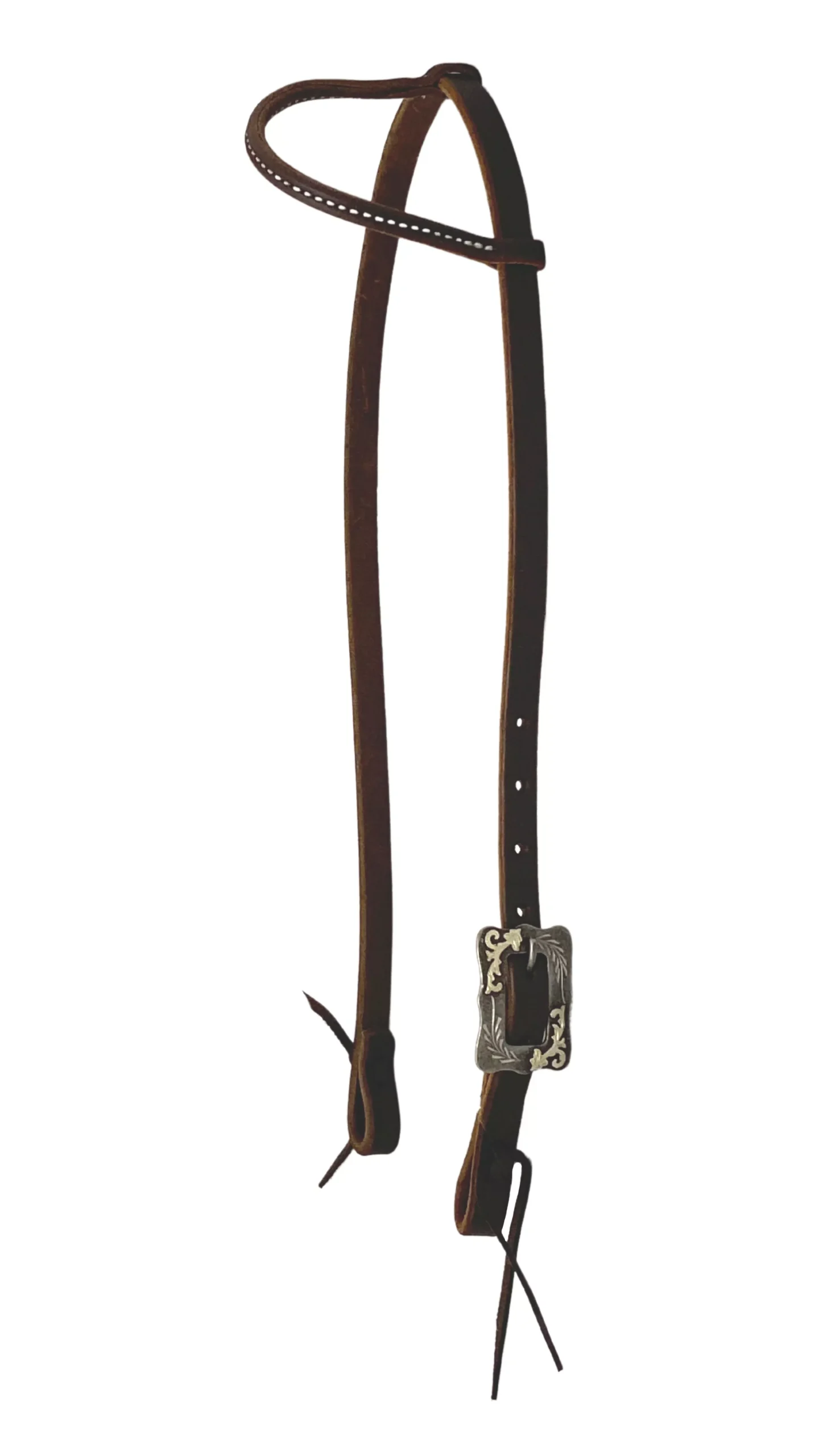 AJ Tack Day Workers Single Rolled Ear Headstall
