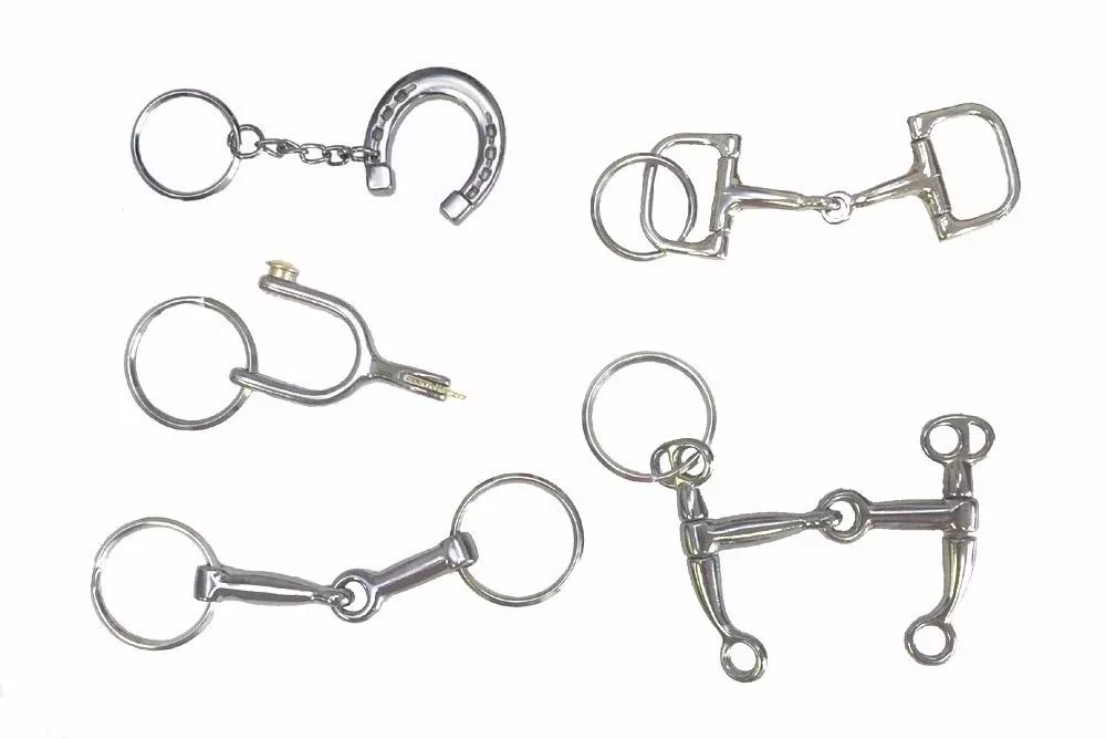 AJ Tack Horse Tack Keychains - Set of 5