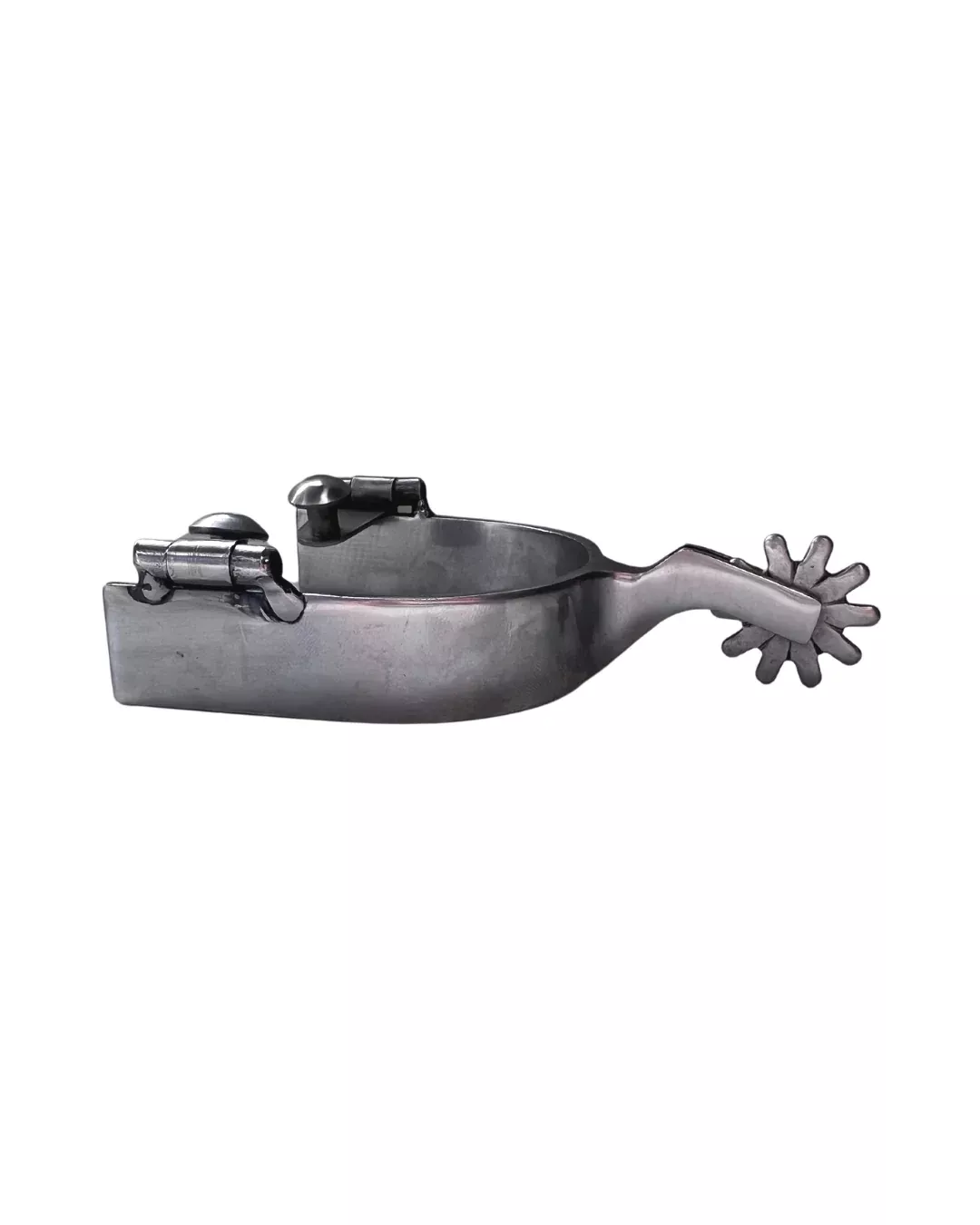 AJ Tack Men's Brushed Stainless Steel Spur