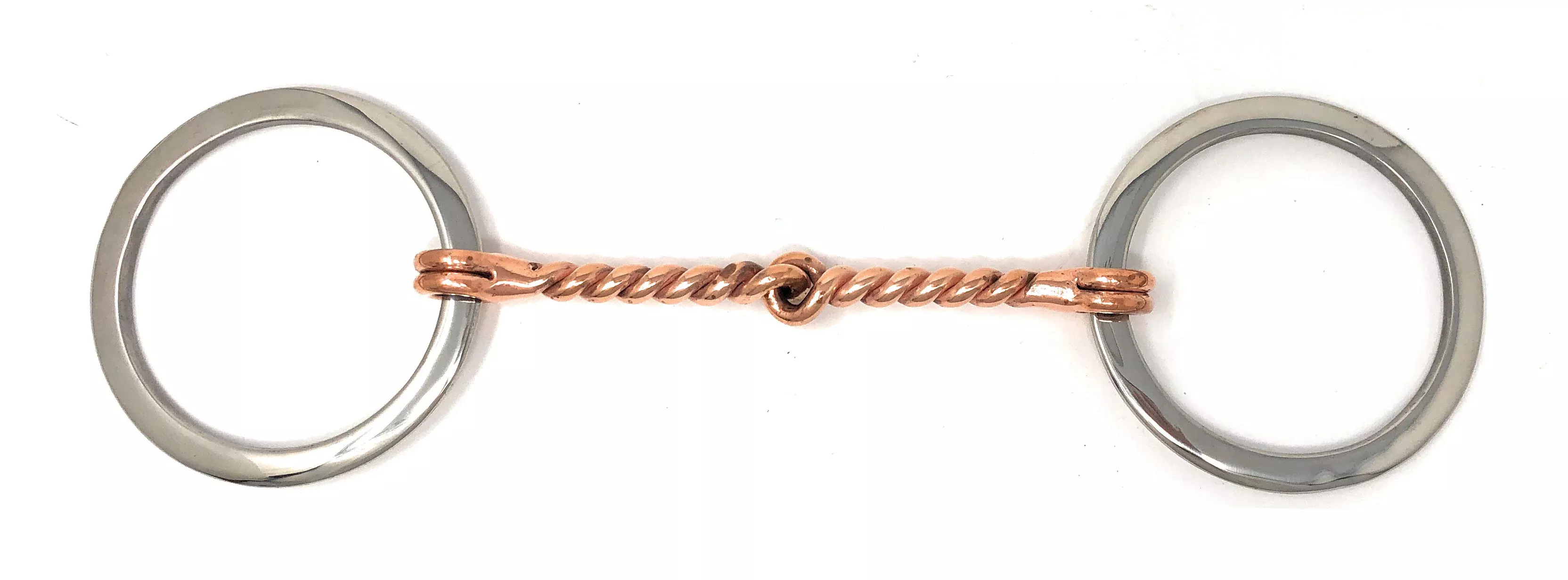 AJ Tack O-Ring Twisted Copper Snaffle Bit, 5"