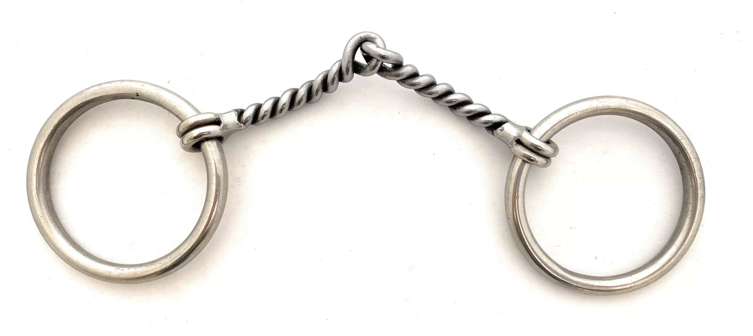 AJ Tack Sweet Iron Loose Ring Twisted Snaffle Bit, 5.5"