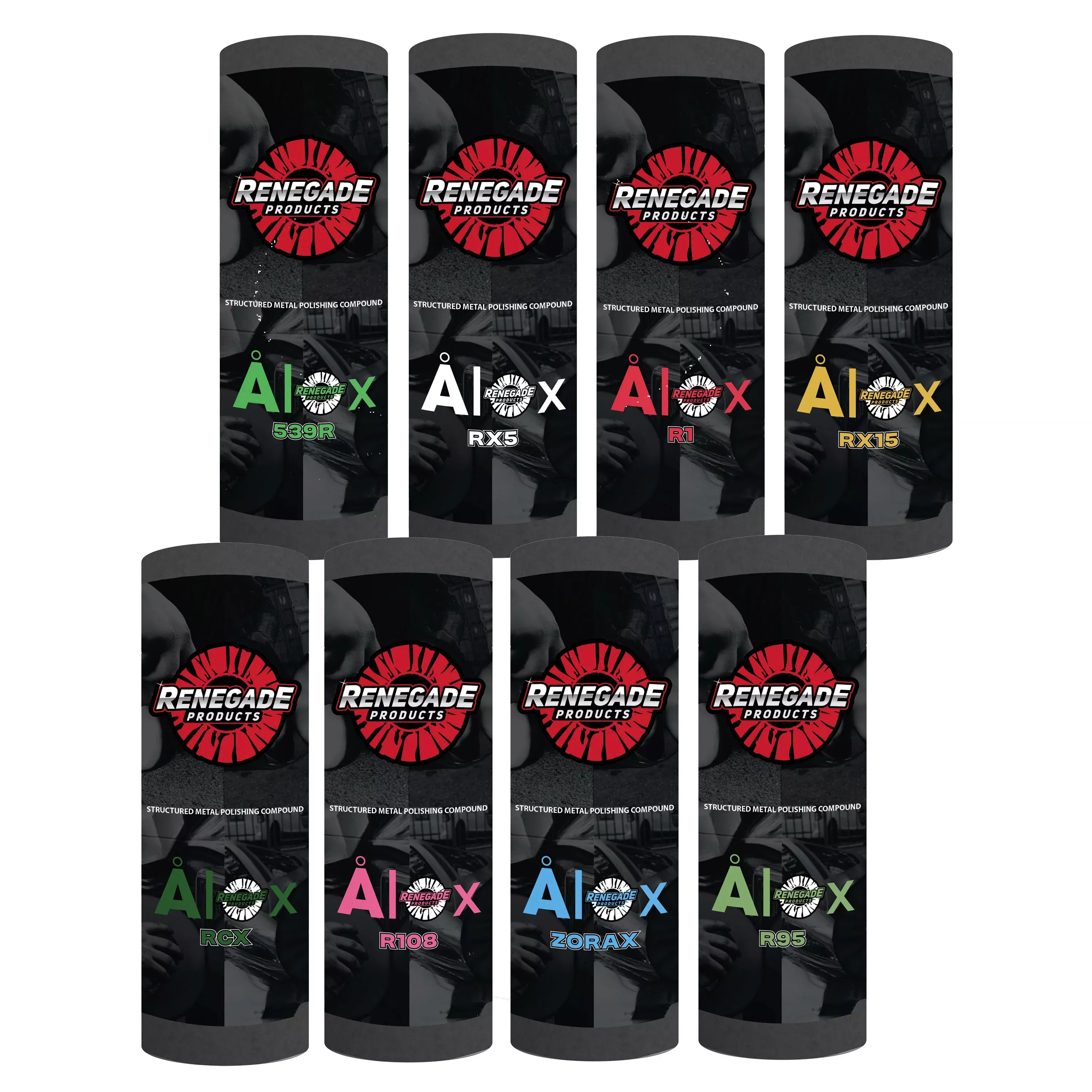 AlOx Structured Polishing Compounds