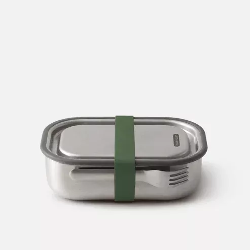 Black & Blum Large Stainless Steel Lunchbox Olive 1L