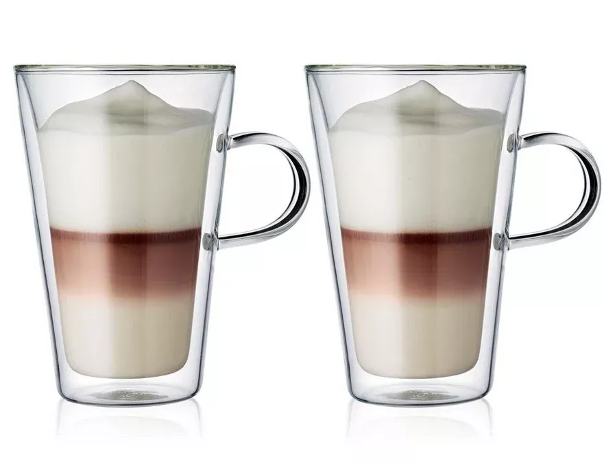 Bodum Canteen Double Wall Glass Mug 400ml, Set of 2