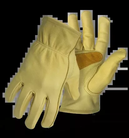 Boss Grain Cowhide Leather Driver With Palm Patch Gloves
