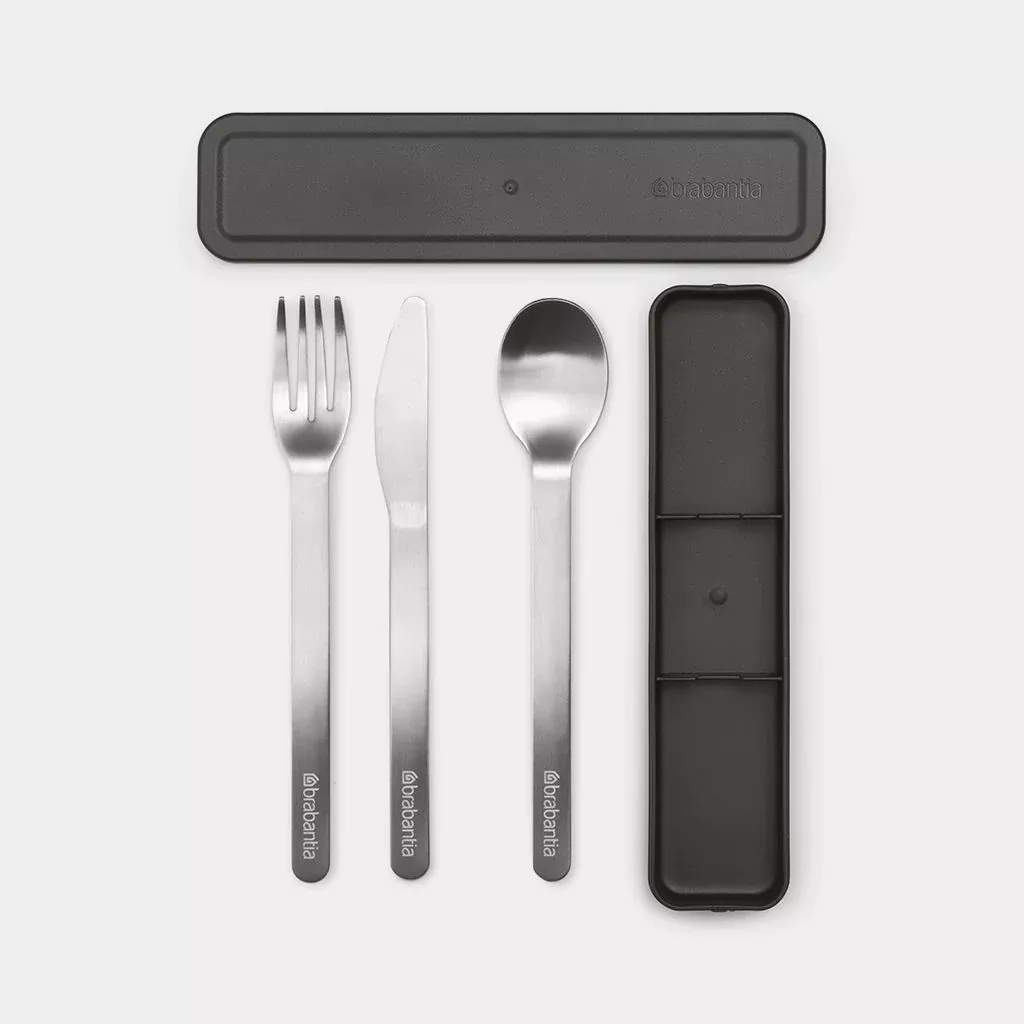 Brabantia Make & Take Cutlery Set - Dark Grey