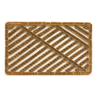 Brown Wire Brush Coir Utility Mat - 18 in X 30 in