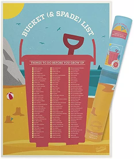 Bucket & Spade Fun Scratchable Poster