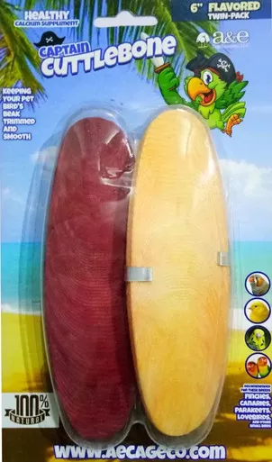 Captain Cuttlebone 6" Flavored Cuttlebone