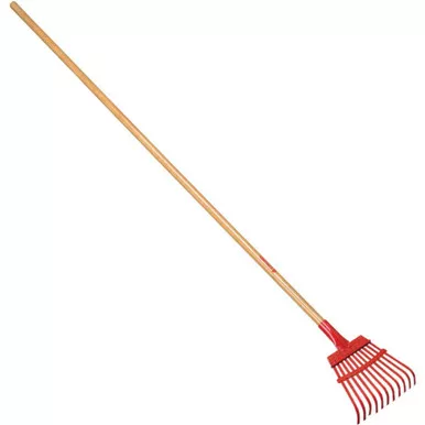 Corona Steel Shrub Rake Wood Handle