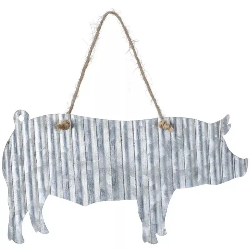 Corrugated Metal Farm Animal Sign