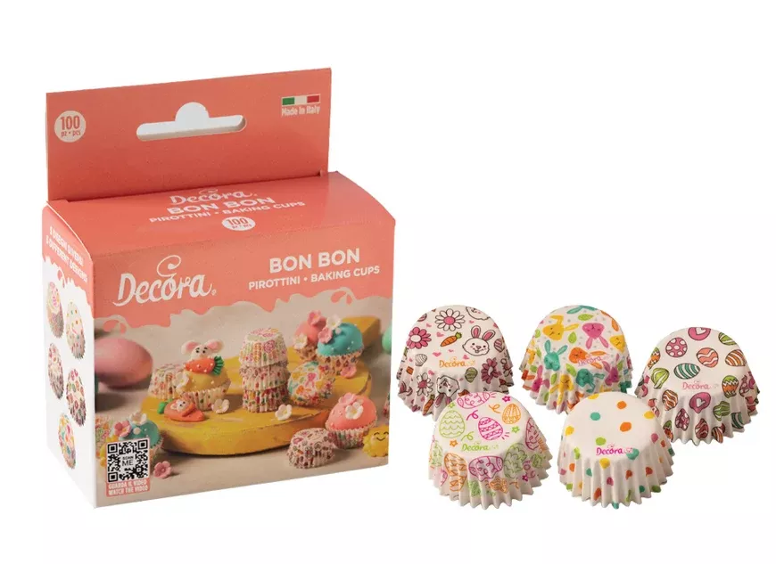 Decora Bon Bon Baking Cups -Easter Eggs