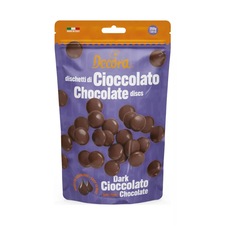 Decora Dark Chocolate Discs