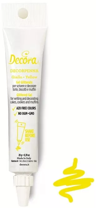 Decora Writing Icing - Lemon Yellow