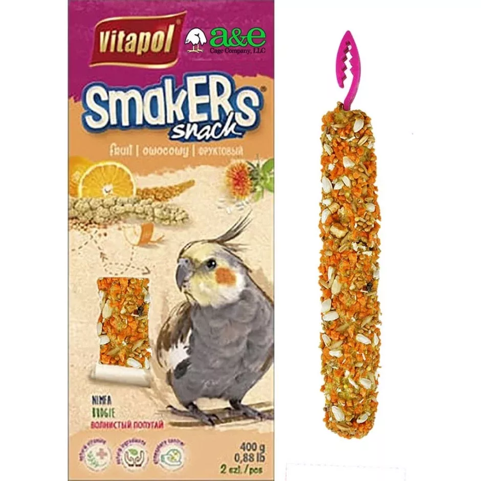 A&E TREAT STICK COCKATIEL TWIN PACK (2 PACK ORANGE)