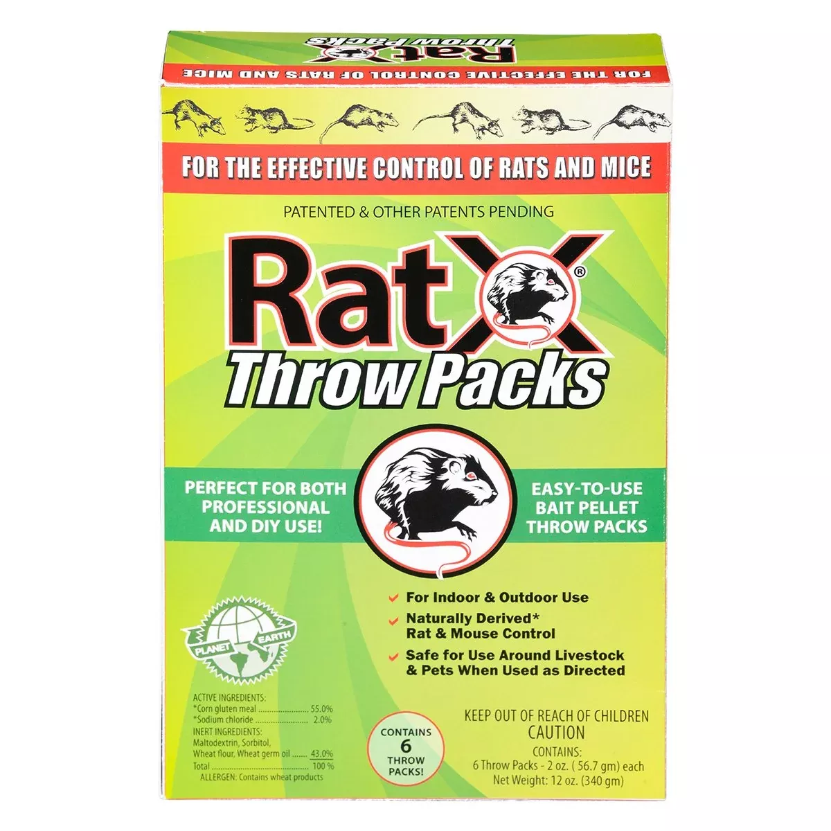 EcoClear RatX Throw Packs