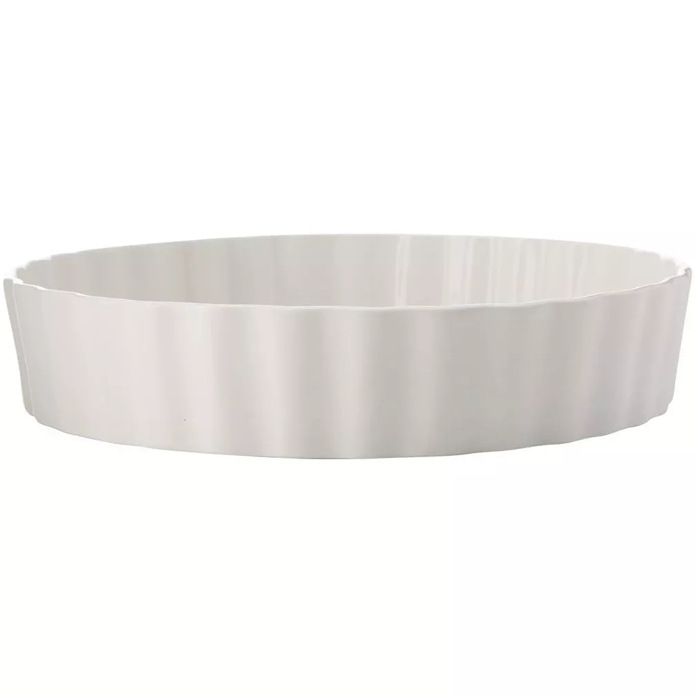 Epicurious Deep Quiche Dish 25cm X 5cm – White