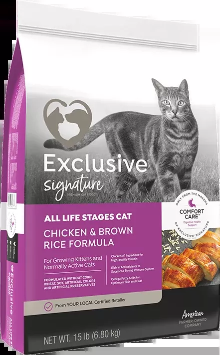 Exclusive Signature All Life Stages Chicken & Brown Rice Formula Cat Food