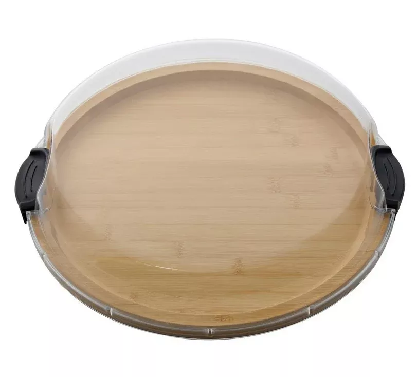 Farberware Build-a-Board Bamboo Round Snack Serving Board
