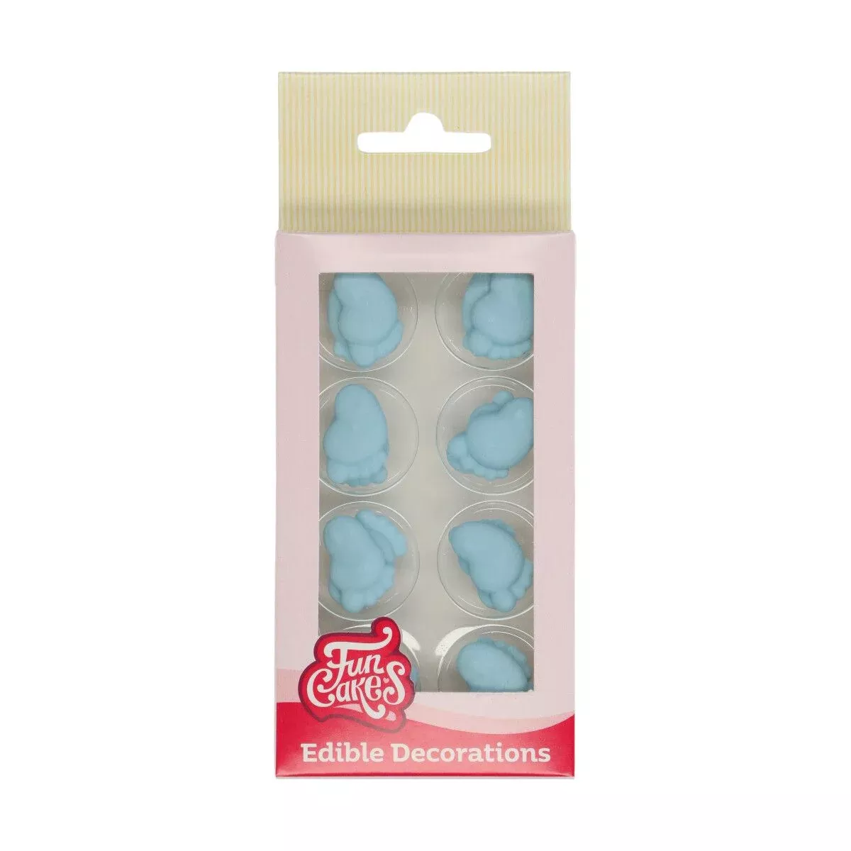 FunCakes Sugar Decorations -Baby Feet Blue