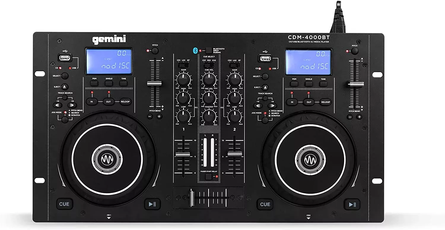 Gemini CDM-4000BT CD/Mixer Combo Player