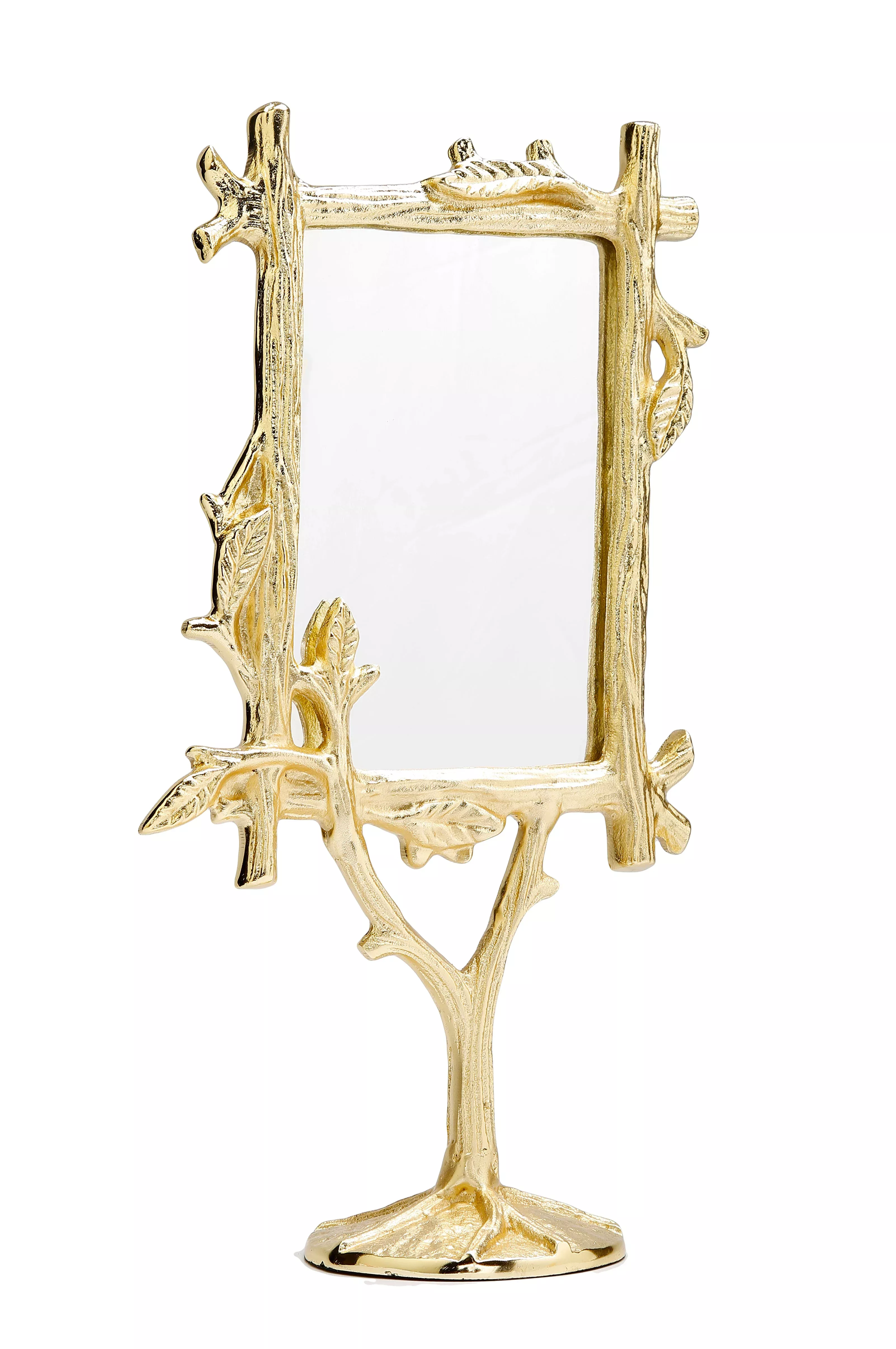 Gold Branch Design Table Mirror