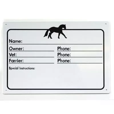 Horse Name Stall Plate
