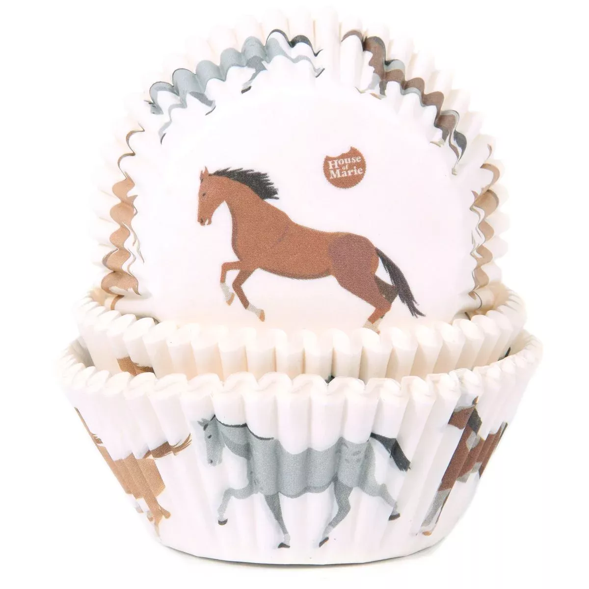 House of Marie Baking Cups Horses