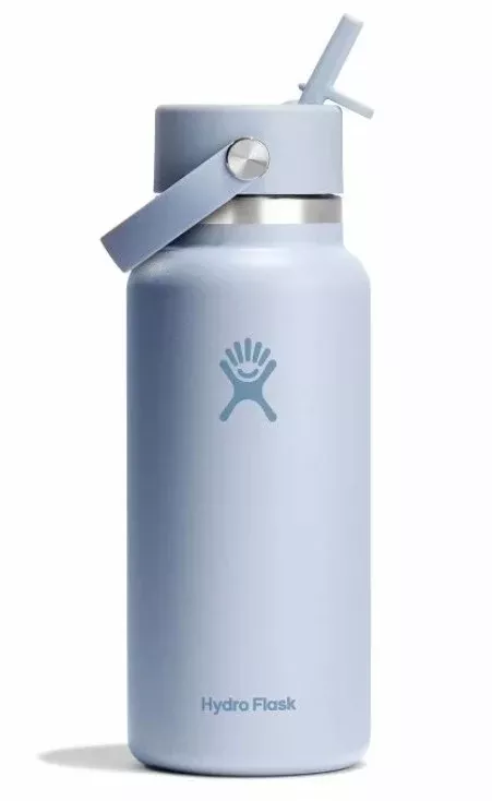 Hydroflask Wide Mouth Bottle with Straw Cap 32oz - Surf