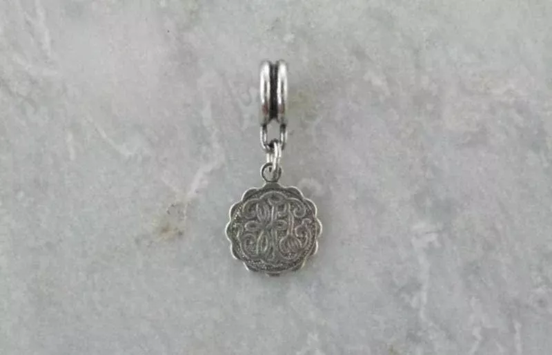 Joppa Faux Monogram Dangle Charm Sil