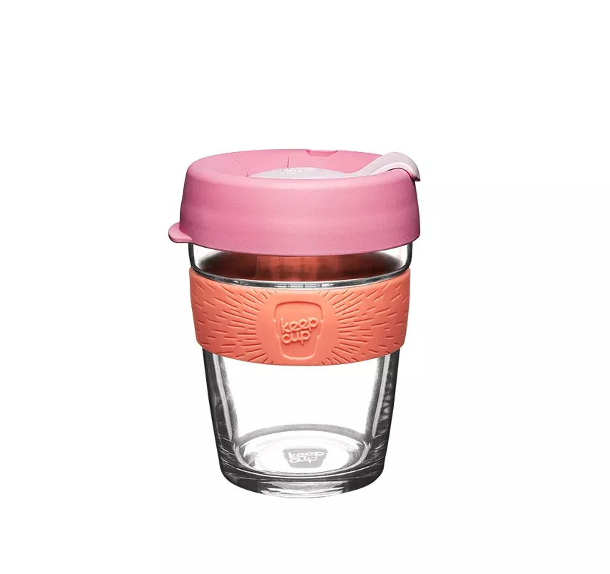 Keep Cup Clear 12oz - Tangerine