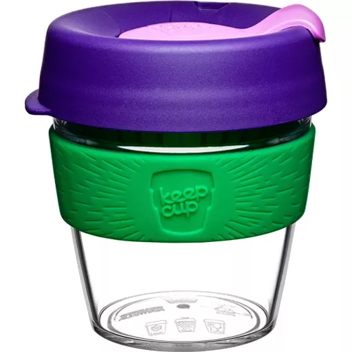 KeepCup Original Clear Reusable Coffee Cup Edition Small (8oz) – Spring