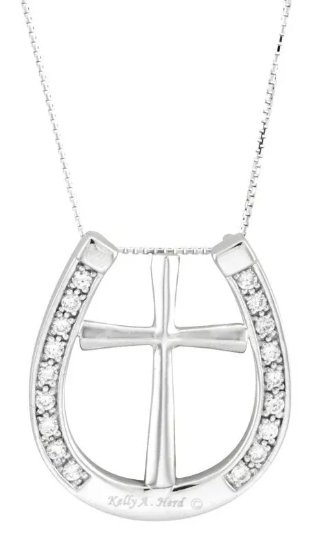 Kelly Herd Large Cross and Horseshoe Pendant