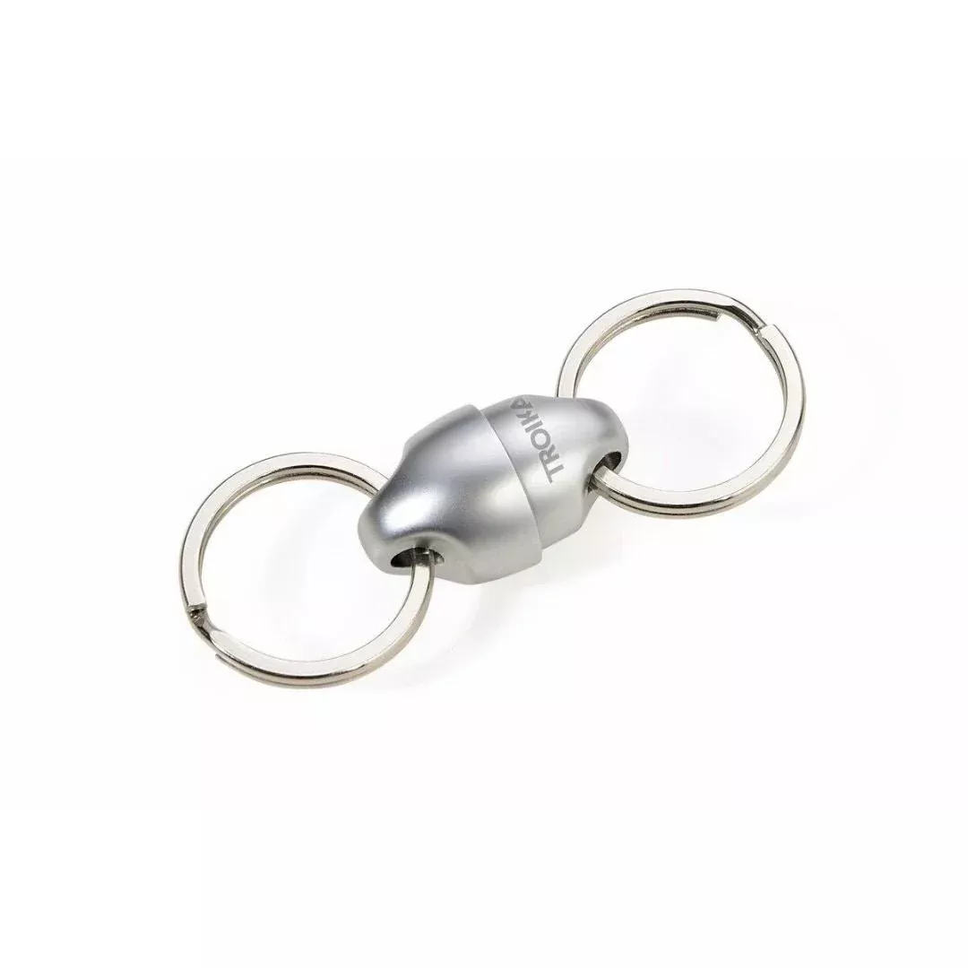 Keyring, 2 magnetic parts, silvercoloured