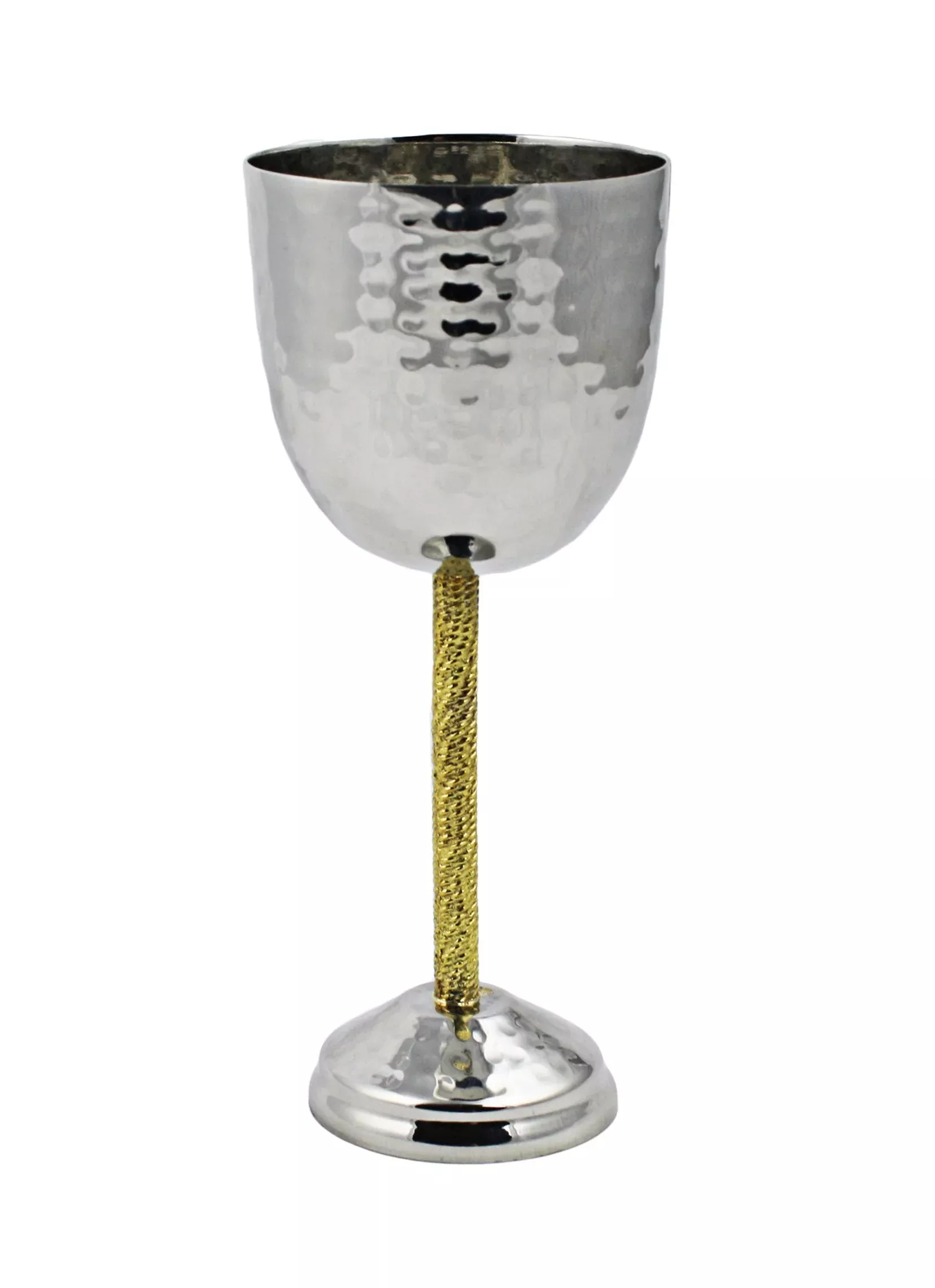 Kiddush Goblet with Gold Stem