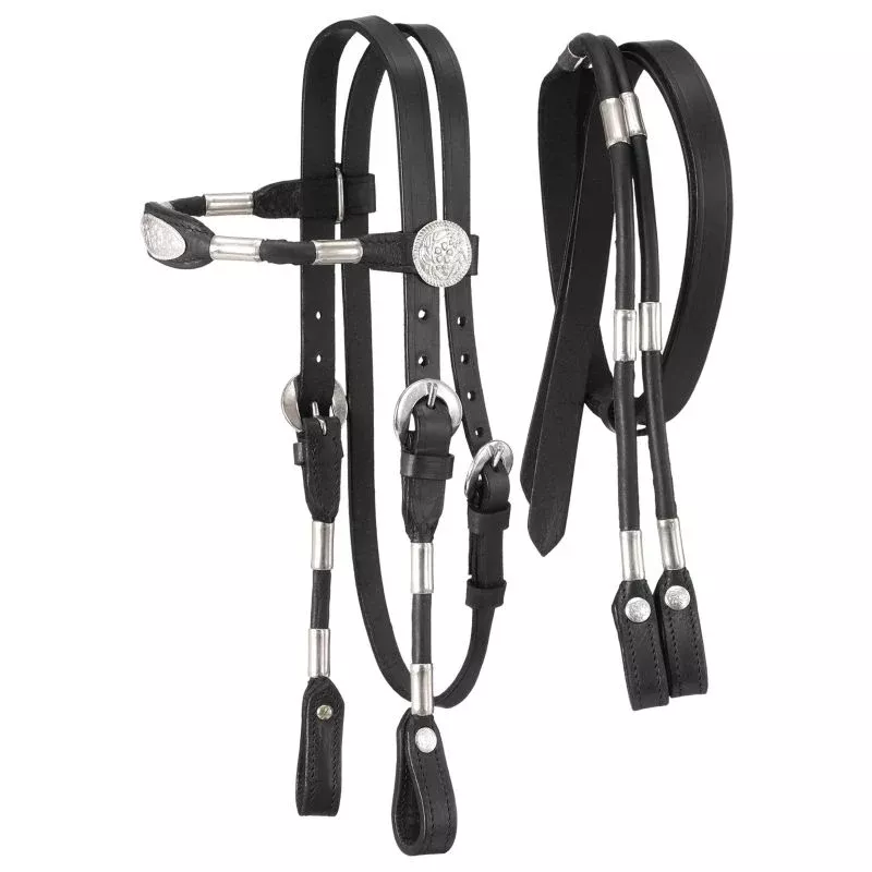 King Series Miniature Poco Headstall with Reins