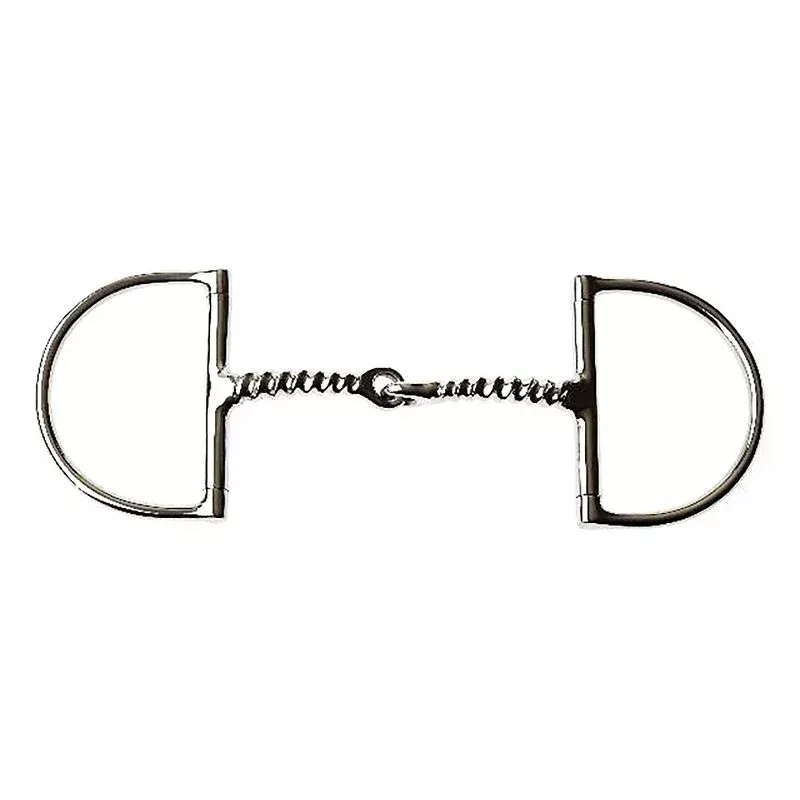 Korsteel Corkscrew Mouth Dee Ring Snaffle Bit