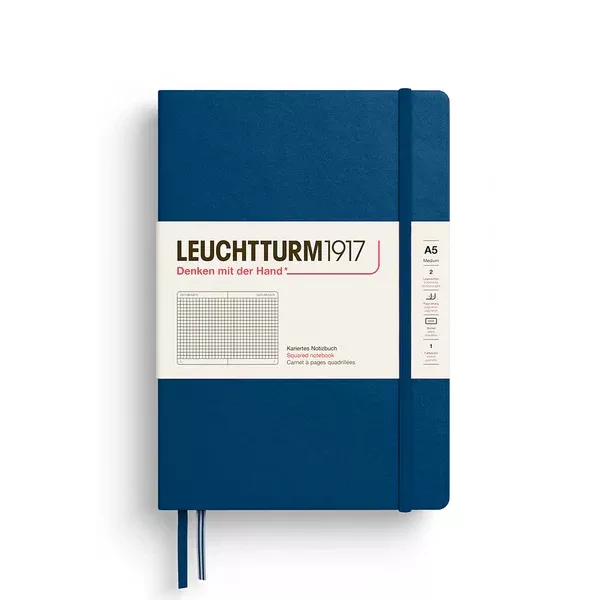 Leuchtturm A5 square INDIGO Notebook Medium (A5), Hardcover
