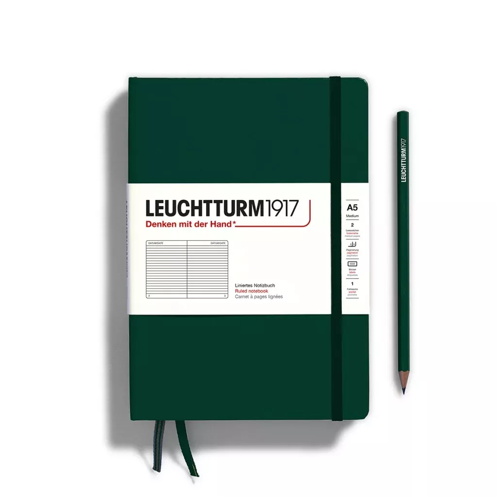 Leuchtturm Ruled Notebook A5 - Forest Green