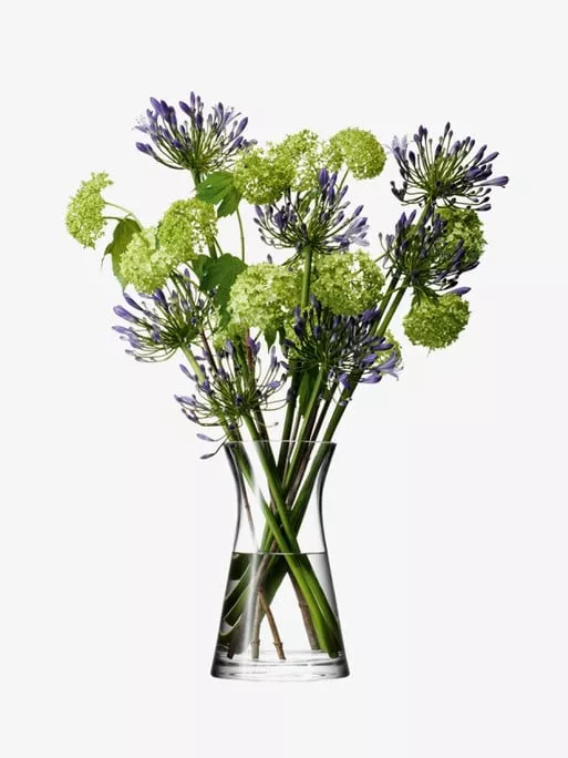 LSA Flower Mixed Bouquet Vase H29cm Clear