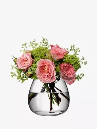 LSA Flower Table Bouquet Vase - Clear (17cm)
