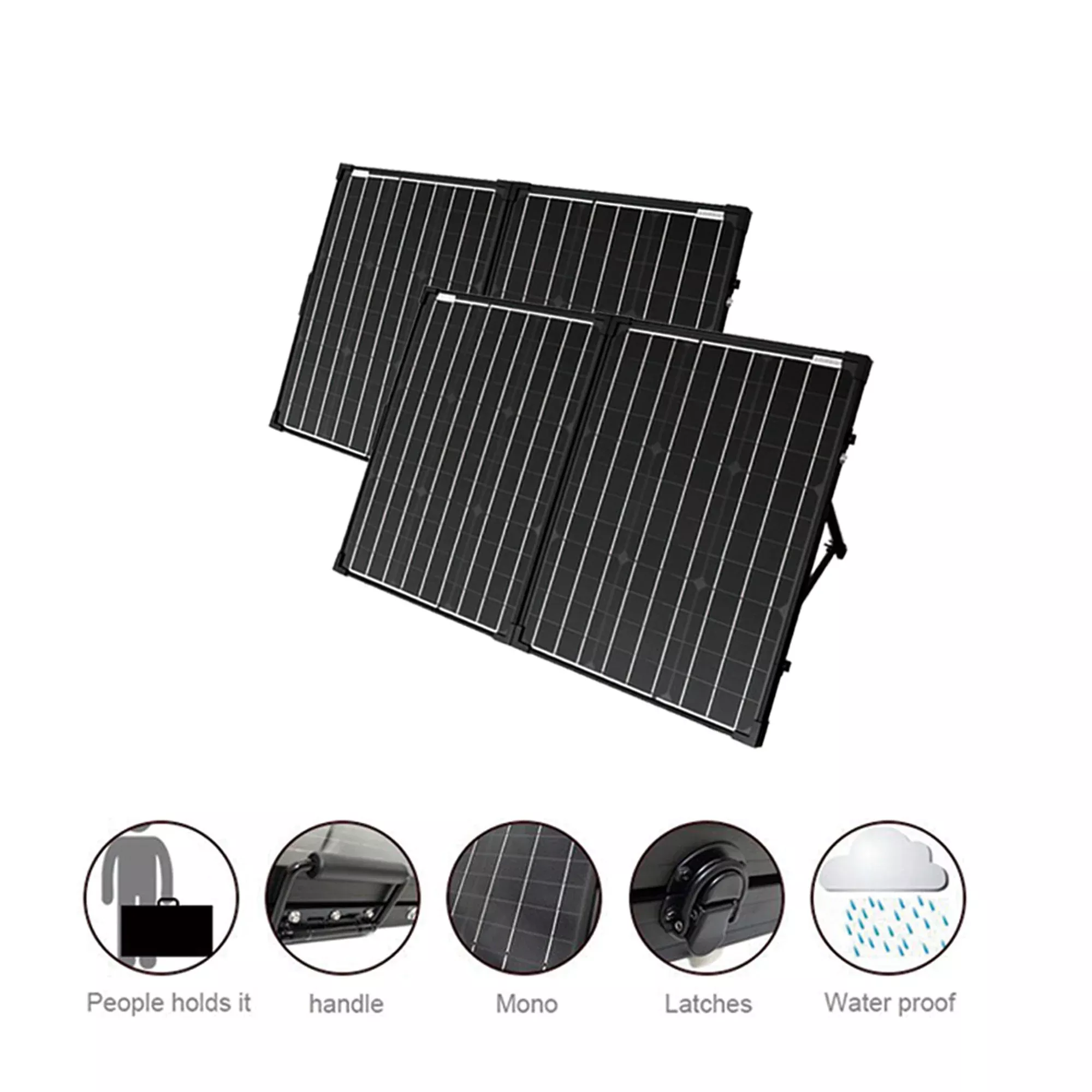 Maletín con kit de panel solar portátil Acopower Ptk 200W