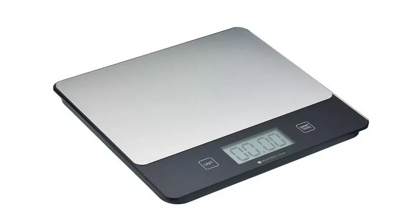 MasterClass Electronic Dual Dry & Liquid Platform Scales, 5Kg