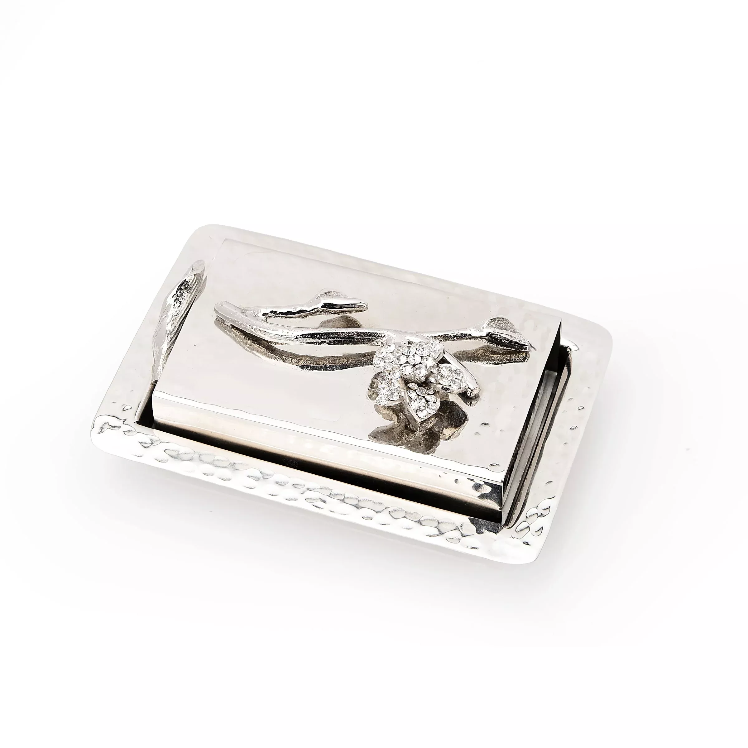 Match Box with Jeweled Flower