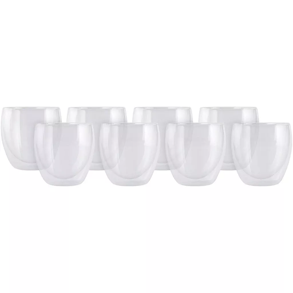Maxwell And Williams Blend Double Wall Cup 250ml Set Of 8